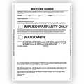 Asp Peel N Seal Implied Warranty Buyers Guide 1 Part No Lines, Qty 100 Pk 8254-NL